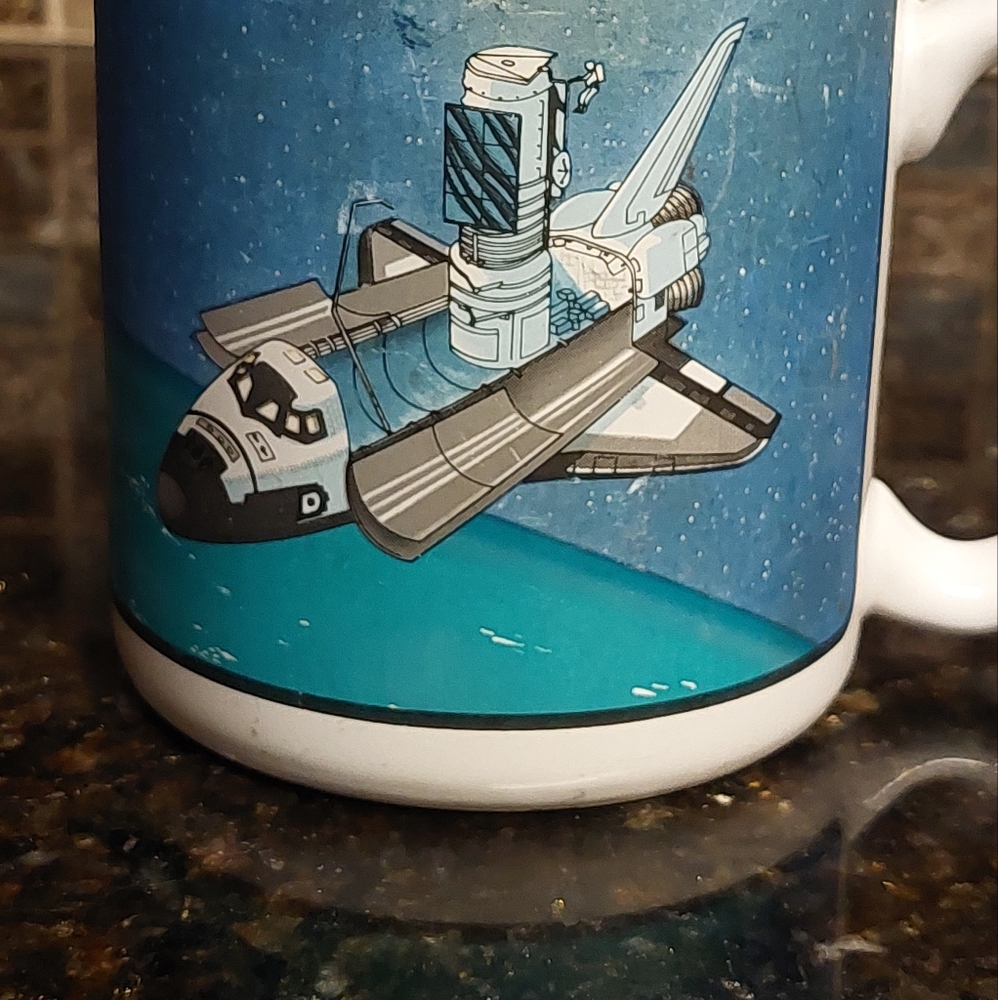 Space Shuttle Columbia Blue Mug